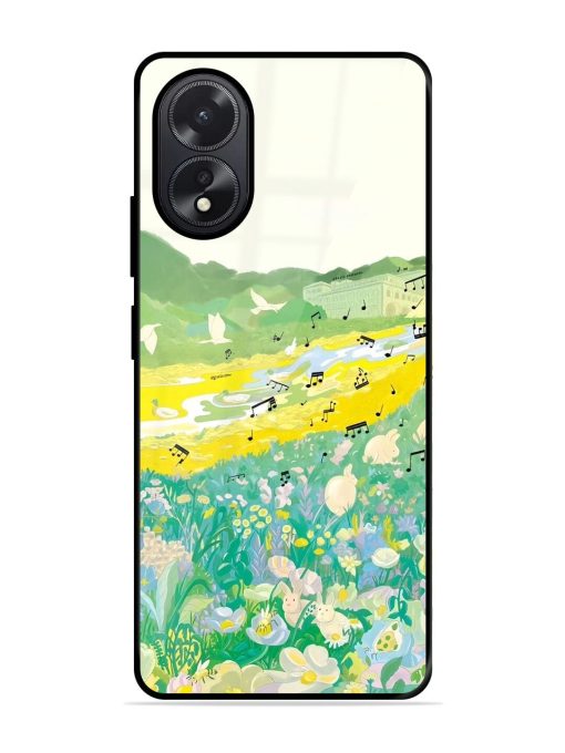 Melody In Bloom Glossy Soft Edge Case for Oppo A38 Chachhi