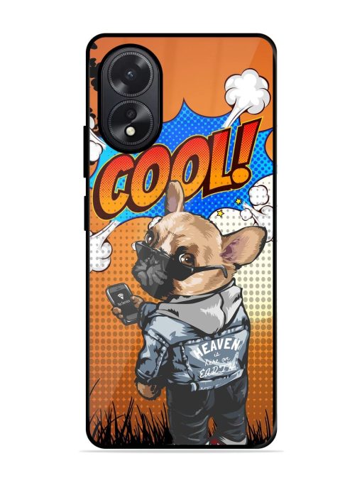 Cool Pup Glossy Soft Edge Case for Oppo A38