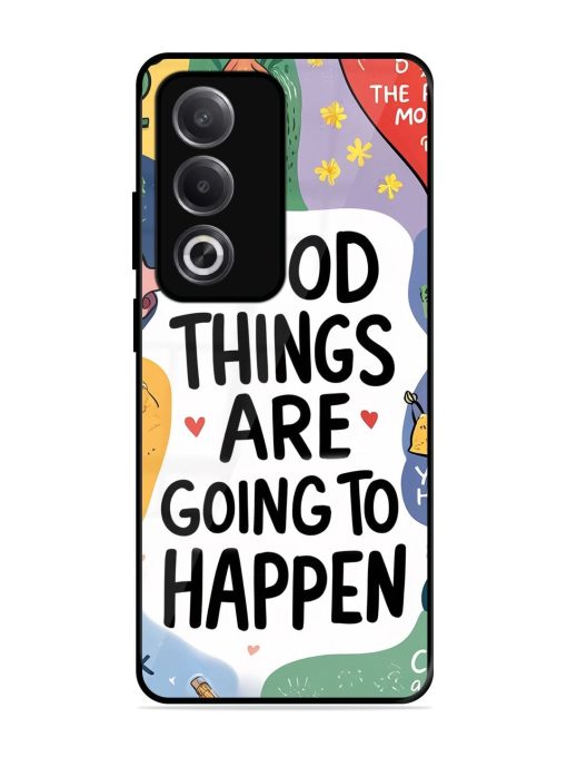 Uplifting Scribbles Glossy Soft Edge Case for Oppo A3 Pro (5G)