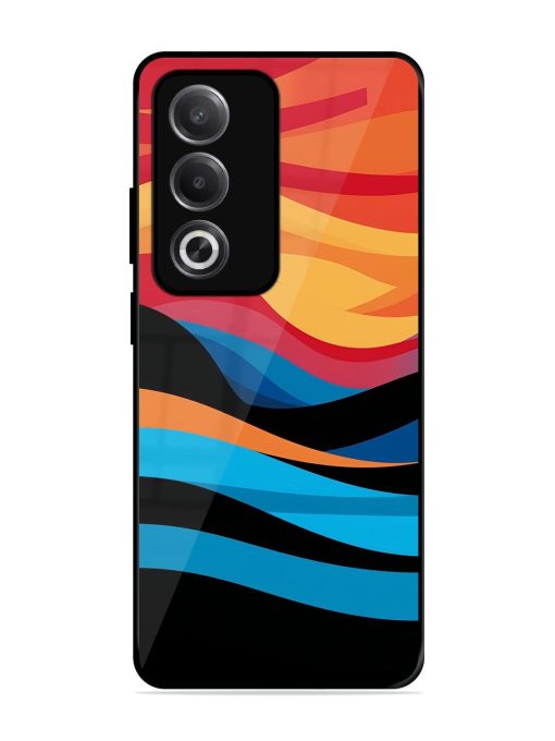 Blazing Currents Glossy Soft Edge Case for Oppo A3 Pro (5G)