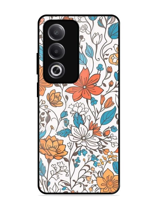 Floral Symphony Glossy Soft Edge Case for Oppo A3 Pro (5G)