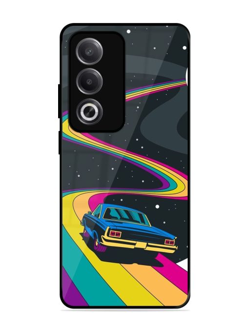 Rainbow Road Glossy Soft Edge Case for Oppo A3 Pro (5G)