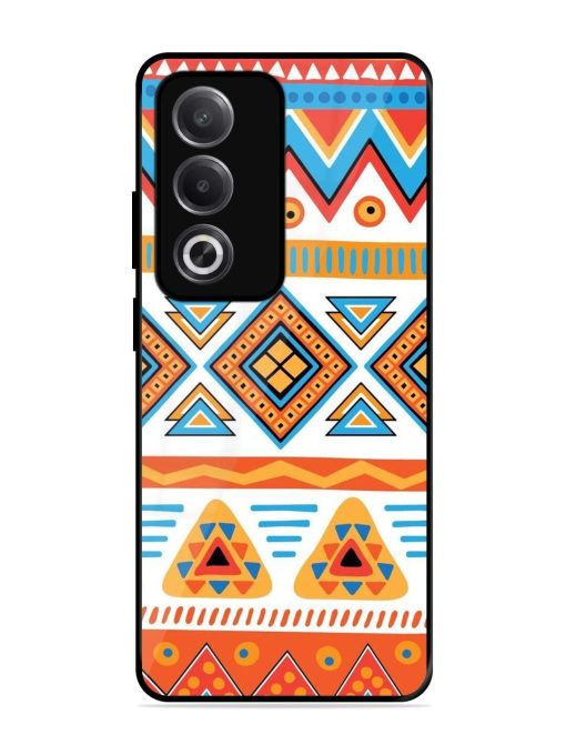 Vibrant Tribal Pattern Glossy Soft Edge Case for Oppo A3 Pro (5G)