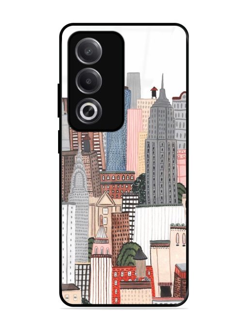 Cityscape Dreams Glossy Soft Edge Case for Oppo A3 Pro (5G)