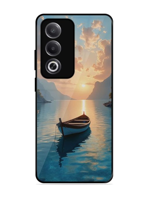 Serene Sunset Glossy Soft Edge Case for Oppo A3 Pro (5G)