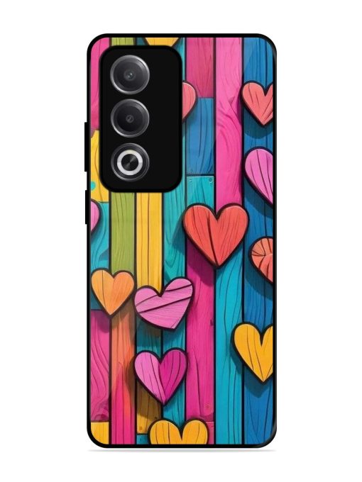 Rainbow Of Hearts Glossy Soft Edge Case for Oppo A3 Pro (5G)