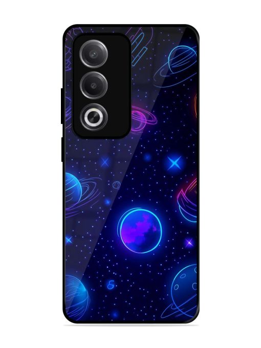 Neon Cosmos Glossy Soft Edge Case for Oppo A3 Pro (5G)