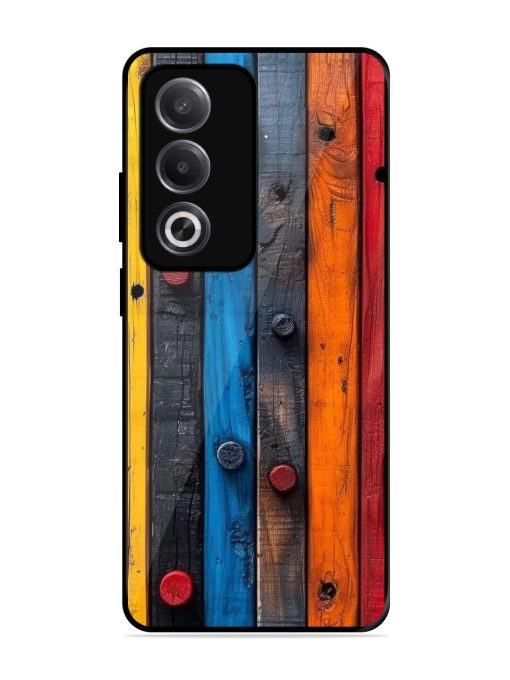 Rainbow Plank Glossy Soft Edge Case for Oppo A3 Pro (5G)