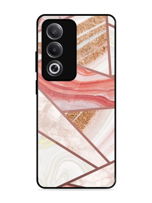 Rosy Mosaic Glossy Soft Edge Case for Oppo A3 Pro (5G)