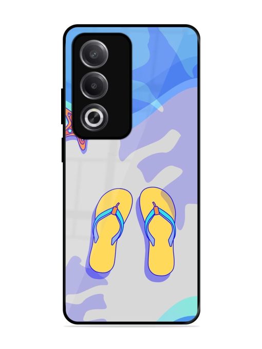 Sandy Toes And Salty Seas Glossy Soft Edge Case for Oppo A3 Pro (5G)