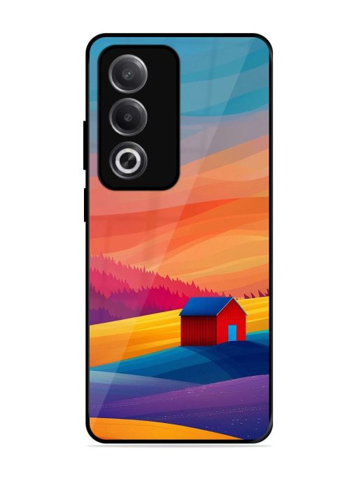 Sunset Solitude Glossy Soft Edge Case for Oppo A3 Pro (5G)