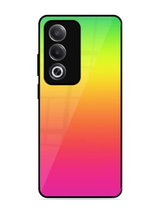 Rainbow Gradient Glossy Soft Edge Case for Oppo A3 Pro (5G)