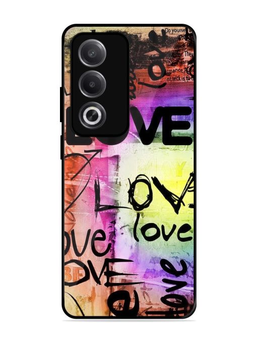 Love Graffiti Glossy Soft Edge Case for Oppo A3 Pro (5G)