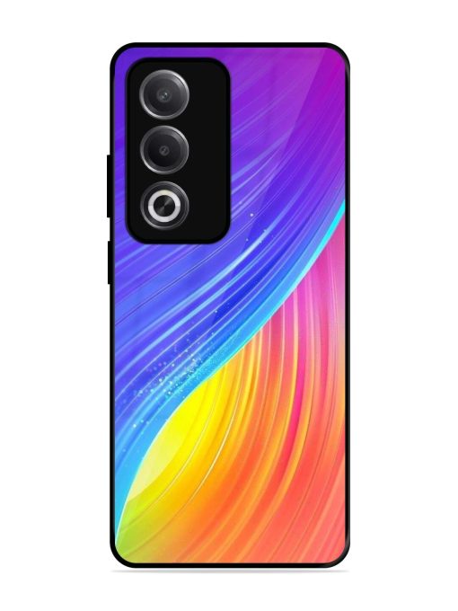 Neon Swirl Glossy Soft Edge Case for Oppo A3 Pro (5G)