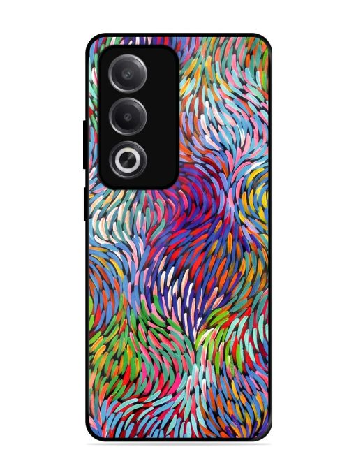 Vibrant Waves Glossy Soft Edge Case for Oppo A3 Pro (5G)