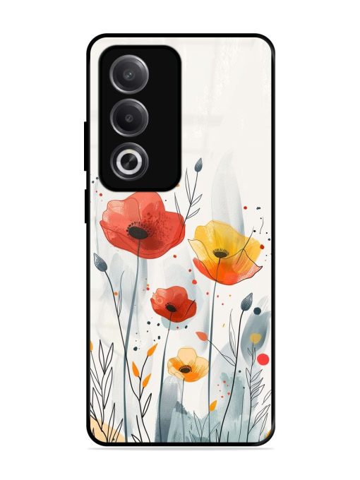 Poppy Fields Glossy Soft Edge Case for Oppo A3 Pro (5G)