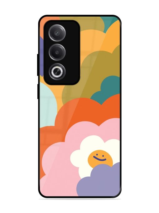 Happy Flower Power Glossy Soft Edge Case for Oppo A3 Pro (5G)