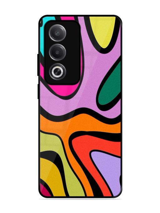 Groovy Swirls Glossy Soft Edge Case for Oppo A3 Pro (5G)