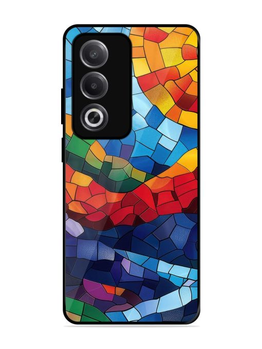 Mosaic Sunset Glossy Soft Edge Case for Oppo A3 Pro (5G)