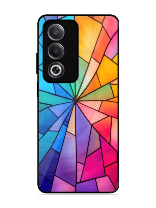 Stained Glass Kaleidoscope Of Colors Glossy Soft Edge Case for Oppo A3 Pro (5G)