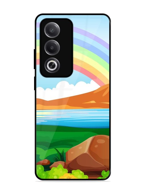 Rainbow Over The Lake Glossy Soft Edge Case for Oppo A3 Pro (5G)