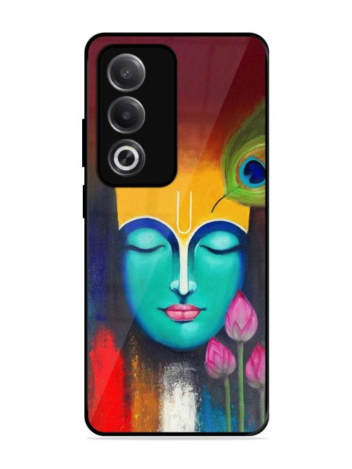 Divine Tranquility: The Face Of Krishna Glossy Soft Edge Case for Oppo A3 Pro (5G)