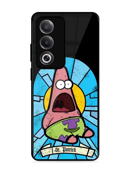 St. Patrick'S Day Stained Glass Patrick Star Glossy Soft Edge Case for Oppo A3 Pro (5G)