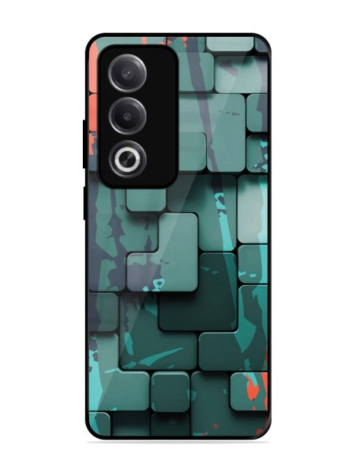 Abstract Geometric Mosaic Glossy Soft Edge Case for Oppo A3 Pro (5G)