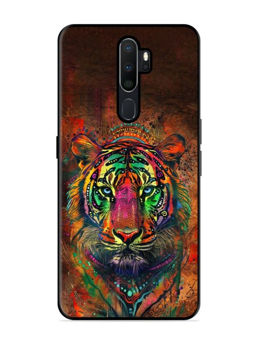 Cosmic Tiger Glossy Soft Edge Case for Oppo A5 (2020) Chachhi