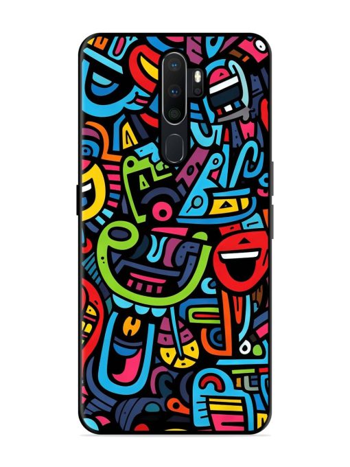 Doodlephoria Glossy Soft Edge Case for Oppo A5 (2020) Chachhi