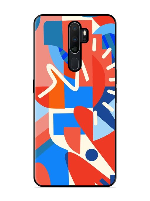 Abstract Harmony Glossy Soft Edge Case for Oppo A5 (2020) Chachhi