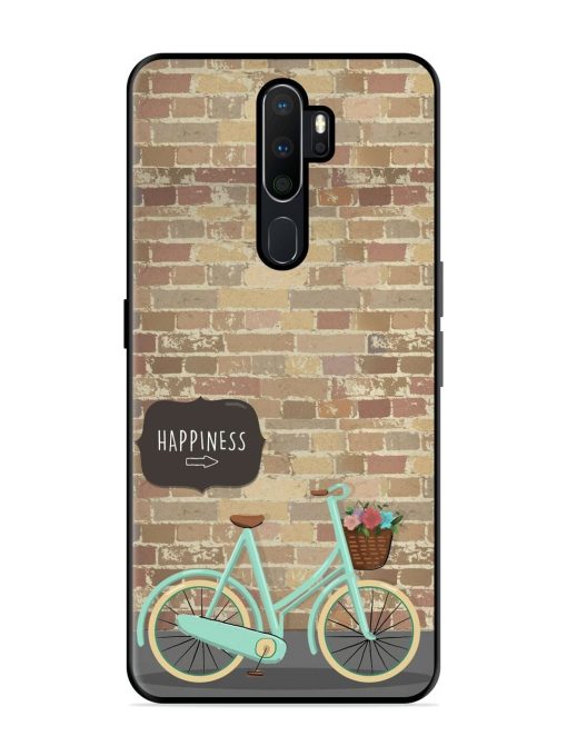 Pedaling Towards Happiness Glossy Soft Edge Case for Oppo A5 (2020) Chachhi