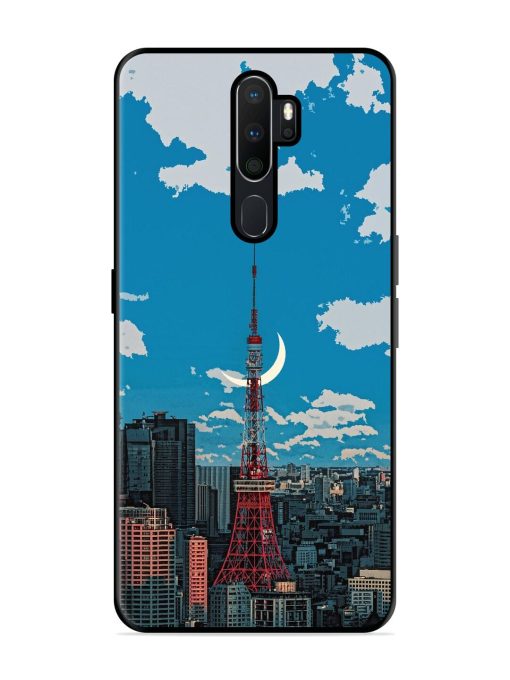 Tokyo Twilight Glossy Soft Edge Case for Oppo A5 (2020) Chachhi