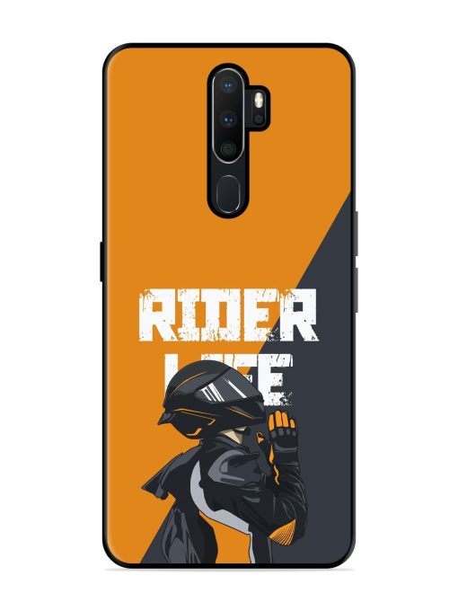 Ride Never Ends Glossy Soft Edge Case for Oppo A5 (2020) Chachhi