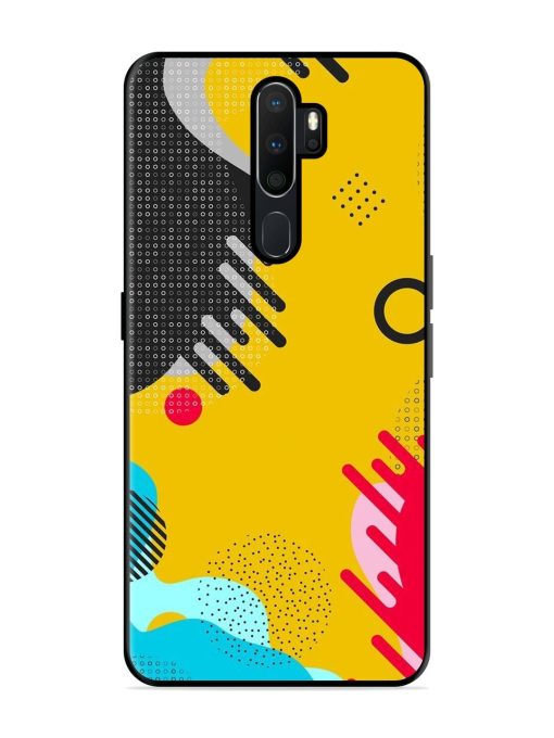 Neon Pop Glossy Soft Edge Case for Oppo A5 (2020) Chachhi