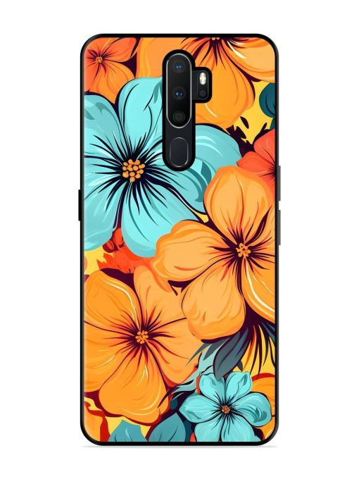 Tropical Bloom Glossy Soft Edge Case for Oppo A5 (2020) Chachhi