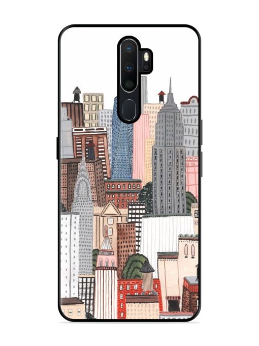 Cityscape Dreams Glossy Soft Edge Case for Oppo A5 (2020) Chachhi