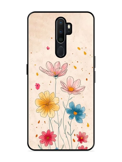 Delicate Bloom Glossy Soft Edge Case for Oppo A5 (2020) Chachhi