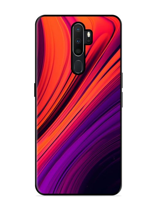 Crimson Curls Glossy Soft Edge Case for Oppo A5 (2020) Chachhi