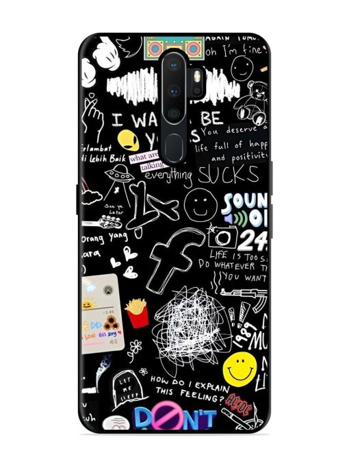 Doodle Diary Glossy Soft Edge Case for Oppo A5 (2020) Chachhi