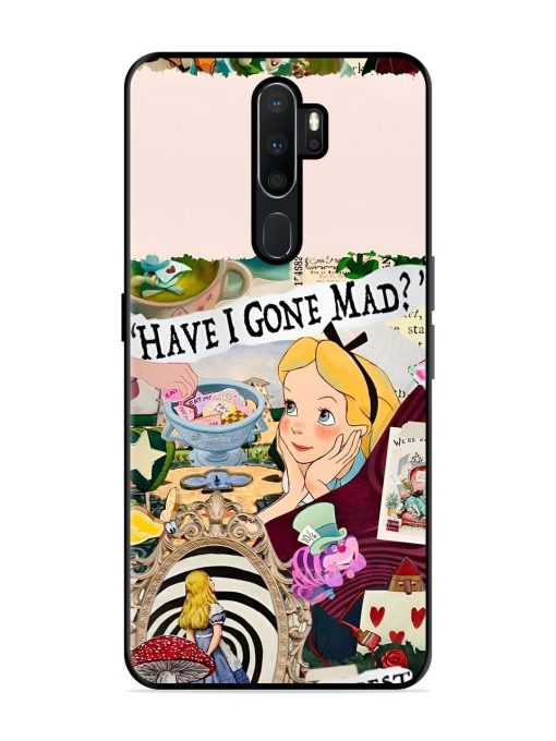 Mad Hatter'S Collage Glossy Soft Edge Case for Oppo A5 (2020) Chachhi