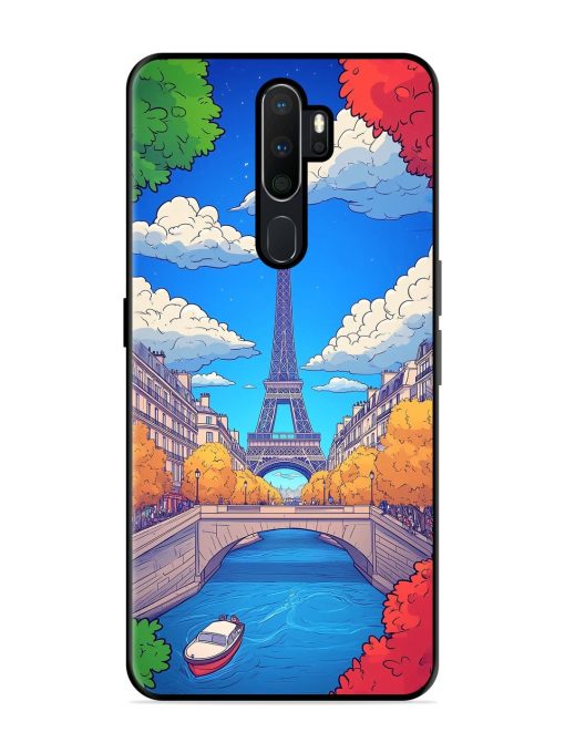 Parisian Panorama Glossy Soft Edge Case for Oppo A5 (2020) Chachhi