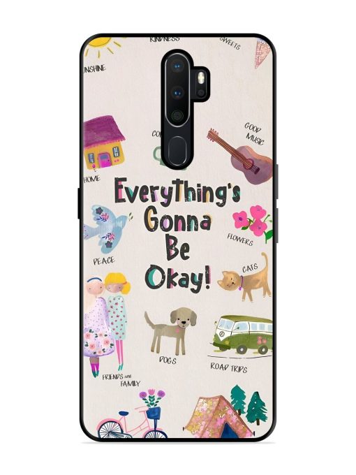 Sunshine And Smiles Glossy Soft Edge Case for Oppo A5 (2020) Chachhi