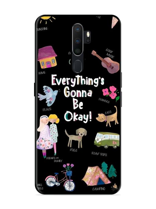 Everything'S Gonna Be Okay Glossy Soft Edge Case for Oppo A5 (2020) Chachhi