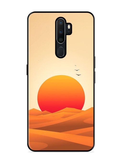 Desert Sunset Glossy Soft Edge Case for Oppo A5 (2020) Chachhi