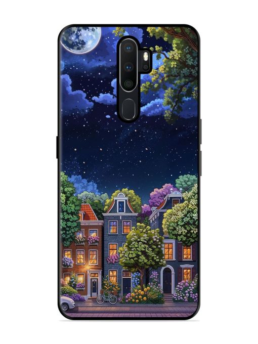 Moonlit Streets Glossy Soft Edge Case for Oppo A5 (2020) Chachhi