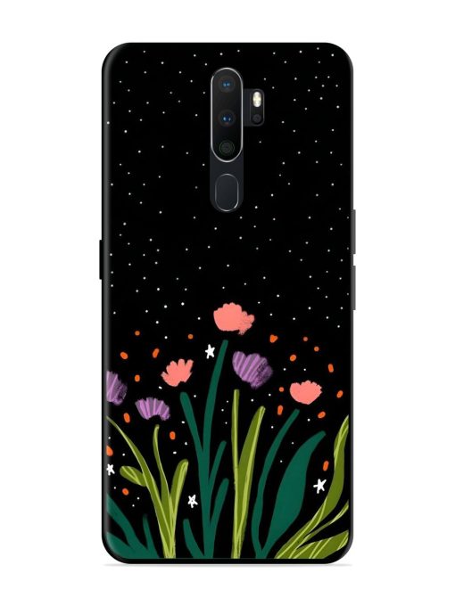 Midnight Bloom Glossy Soft Edge Case for Oppo A5 (2020) Chachhi