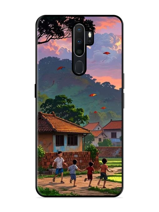 Sunset Play Glossy Soft Edge Case for Oppo A5 (2020) Chachhi