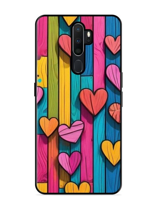 Rainbow Of Hearts Glossy Soft Edge Case for Oppo A5 (2020) Chachhi