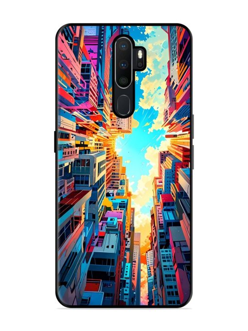 Skyward City Glossy Soft Edge Case for Oppo A5 (2020) Chachhi